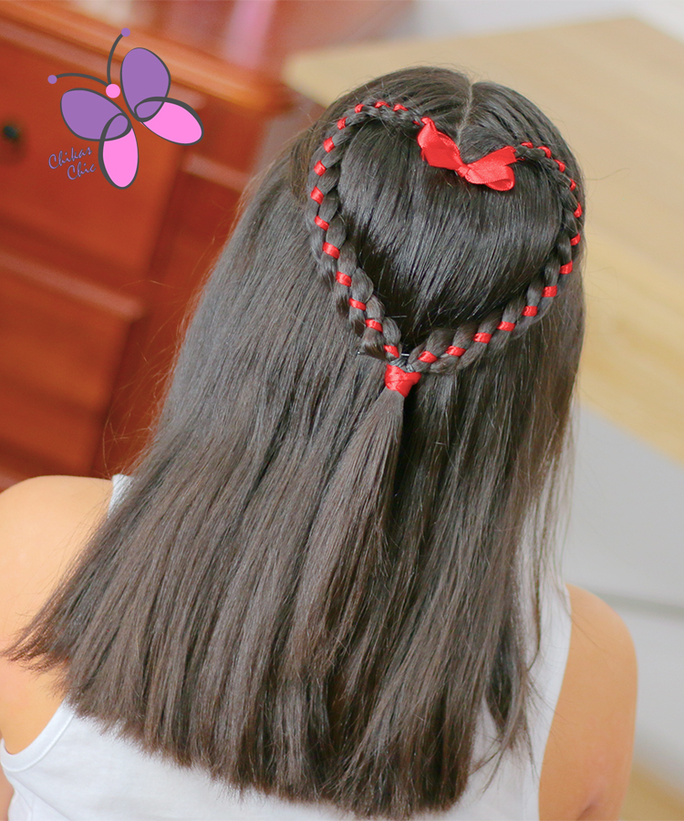 Peinados fáciles para niña  Trenza adornada con cintas y flores   hairstyles for girls  Видео Dailymotion
